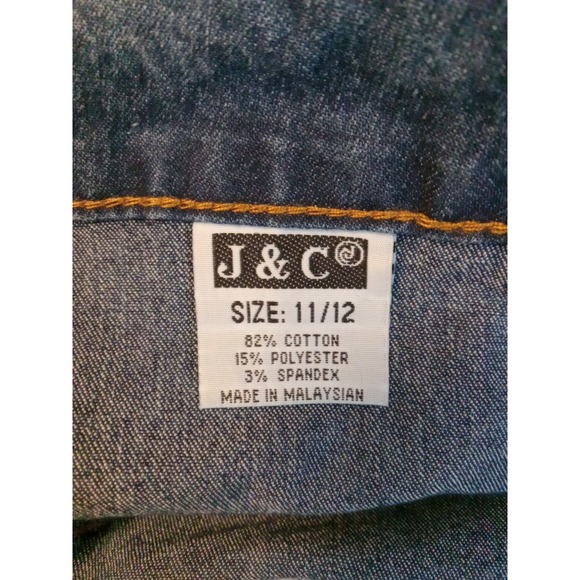 J And C Company Women Junior Ankle Distressed Denim Jeans Size 11/12 (34x24) - Picture 4 of 5